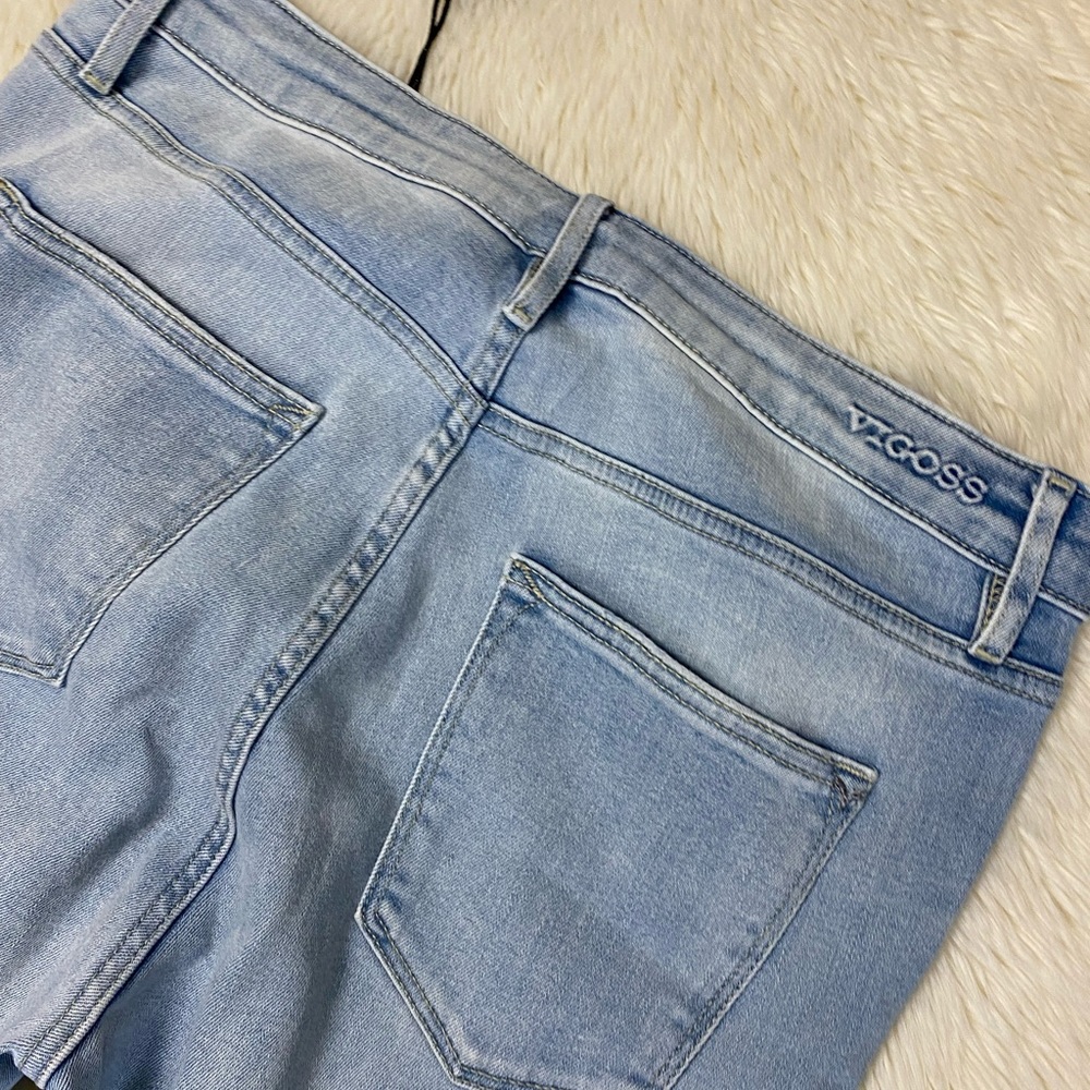 Vigross Ace High Rise Destructed Ankle Skinny Jeans, Size 32 - Picture 12 of 14
